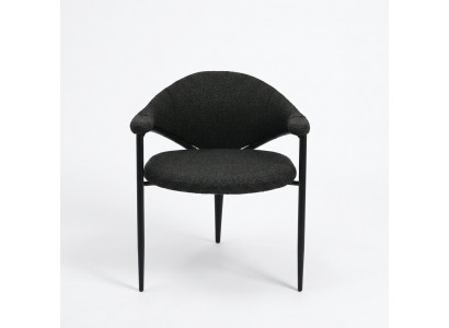 Black Designer Chair Luxury Dining Room Single-seater Modern Furnishing