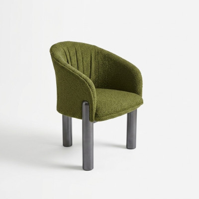 Luxury Green Armchair Single-Seater Modern Upholstered Chair Living Room Furniture