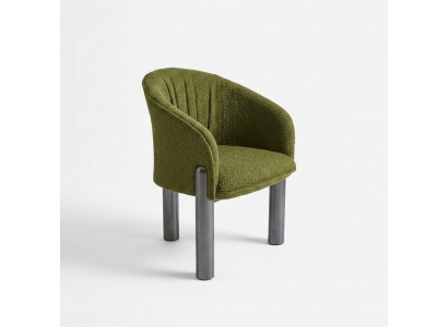 Luxury Green Armchair Single-Seater Modern Upholstered Chair Living Room Furniture