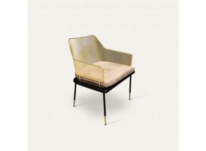 Luxurious single-seater designer armchair with stainless steel elements New chairs
