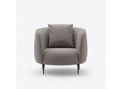 Taupe Modern Armchair Living Room Single-Seater Luxury Design Upholstered Furniture Lounge