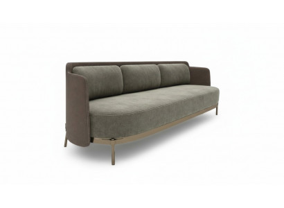 Modern sofa 3-seater living room upholstery textile luxury couch 228cm fabric