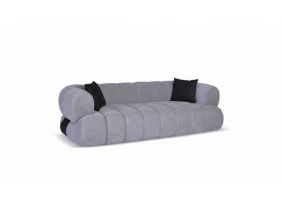 Gray upholstered sofa luxury 3-seater couch upholstered living room sofas couches