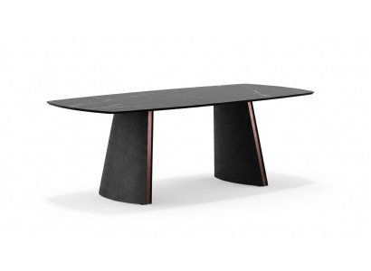 Luxury dark gray dining table dining room tables designer furniture new