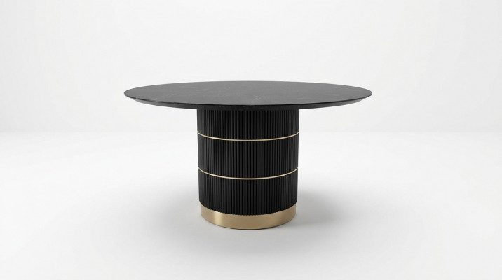 Round dining tables luxury dining room furniture designer table metal base