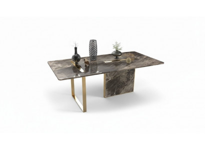 Designer luxury dining table stainless steel table dining room wood furniture tables new