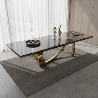 Large elegant dining table dining room furniture modern design stylish new