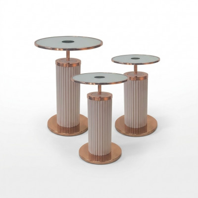 Luxury 3x Side Tables Designer Living Room Table Set Coffee Tables Style Table