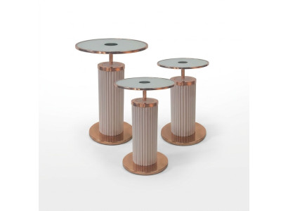 Luxury 3x Side Tables Designer Living Room Table Set Coffee Tables Style Table