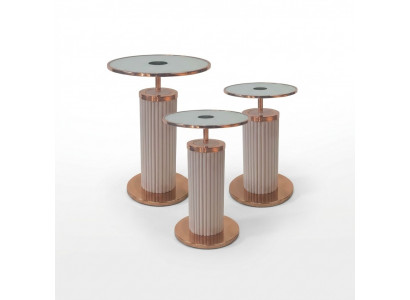Luxury 3x Side Tables Designer Living Room Table Set Coffee Tables Style Table