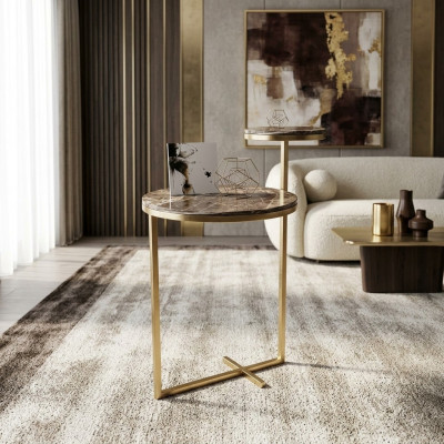 Luxury Side Table Designer Stainless Steel Tables Living Room Coffee Table New