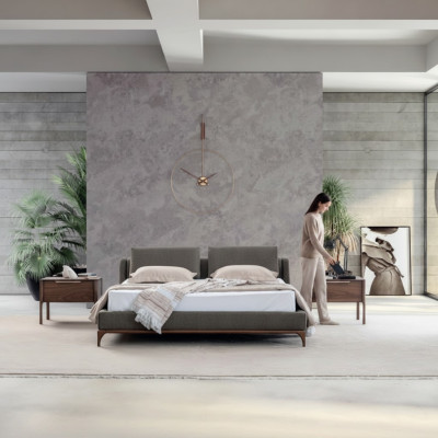 Modern design bedroom set 3-piece bed 2x nightstands 180x200