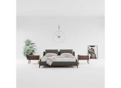 Modern design bedroom set 3-piece bed 2x nightstands 180x200