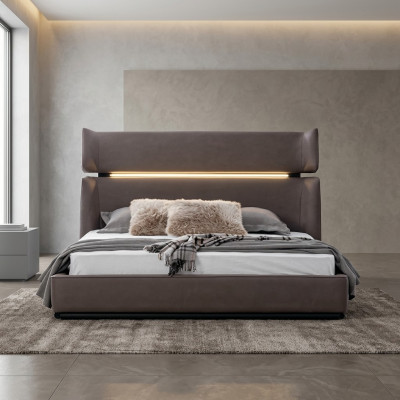 Bedroom luxury bed modern stylish modern bed gray 180x200