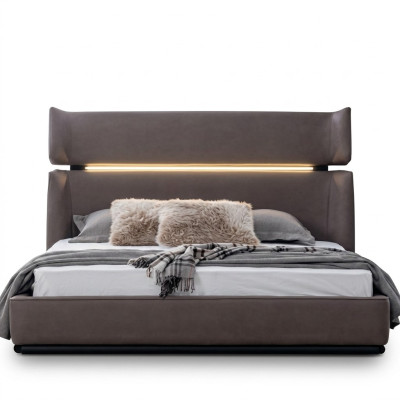 Bedroom luxury bed modern stylish modern bed gray 180x200