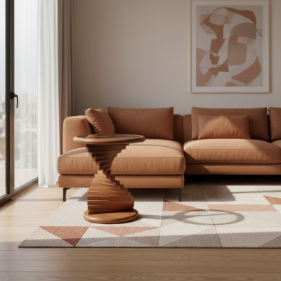 Stylish Side Table Living Room Modern Design Wooden Step Table