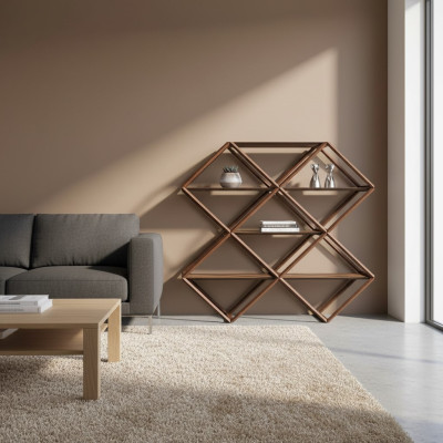 Bookshelf Classic Wooden Shelves Cabinet Office Furniture Design Furnishings