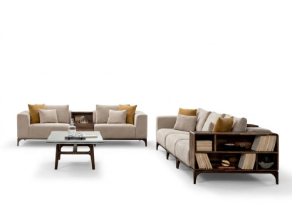 Luxury 4-piece Living Room Set Sofa 3+2+1 Seater with Coffee Table Modern Design