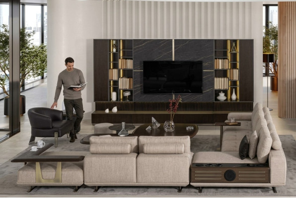 Sectional sofa L-shape corner sofa couch design upholstered set sofa corner new