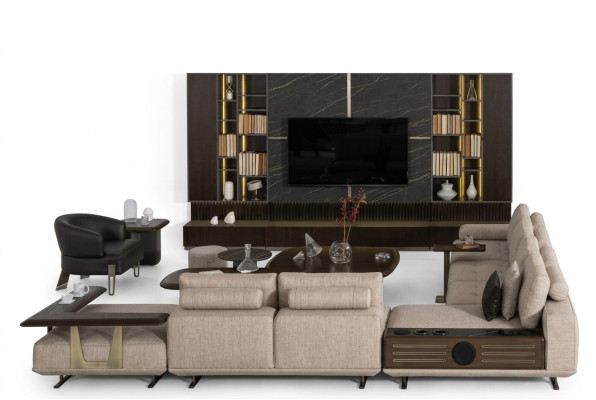 Sectional sofa L-shape corner sofa couch design upholstered set sofa corner new