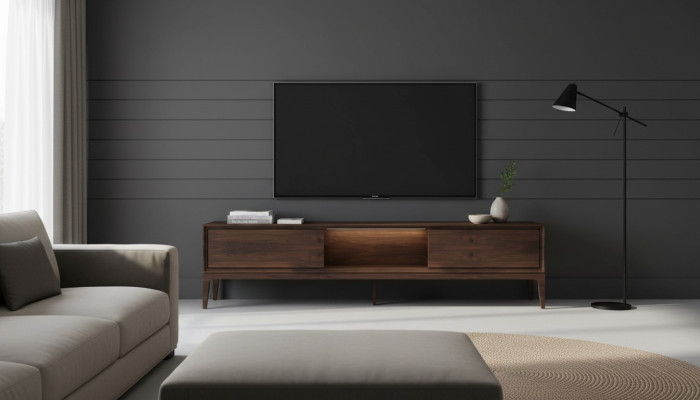 Luxury Living Room Brown Furniture Wall Unit TV Stand New Modern