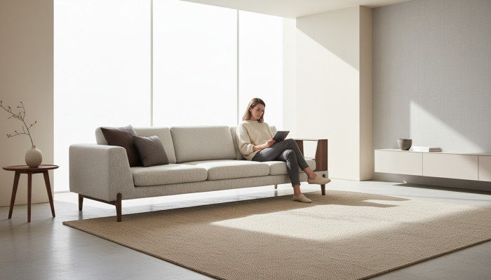 Luxury fabric sofa for living room modern new sofa big sofa textile couches