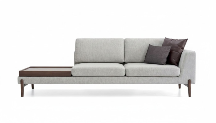 Luxury Living Room Sofa Modern Design Wood with Textile Lounge Club Sofa Big