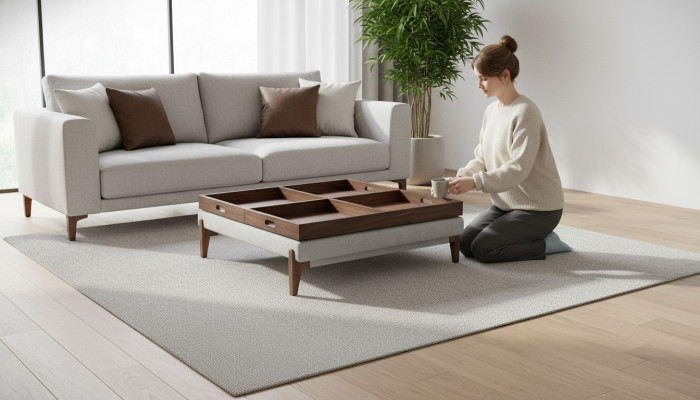 Design living room table tables coffee table coffee table table 120x120cm