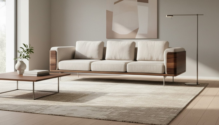 Luxury Modern Design Sofa for Living Room with Armrests Three-Seater Design