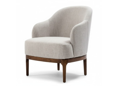 Luxury Armchair for Living Room, Gray Color Design Lounge Club Furniture Single Seater