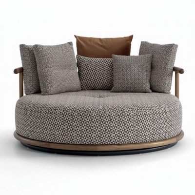 Design sofa for modern living room with luxury furniture upholstery round sofa