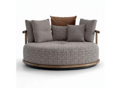 Design sofa for modern living room with luxury furniture upholstery round sofa