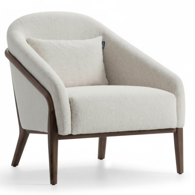 Armchair Upholstery Seat Modern Design Gray Lounge Luxury Living Room
