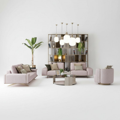 Luxury Sofa Set 3+3+1 Seat Couch Set Furniture Upholstery