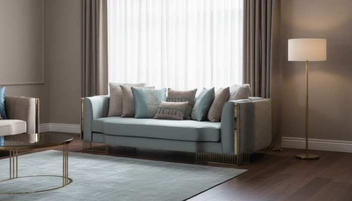 Turkish Couch Three-seater Couches Furniture Sofa Elegant Villas Interior