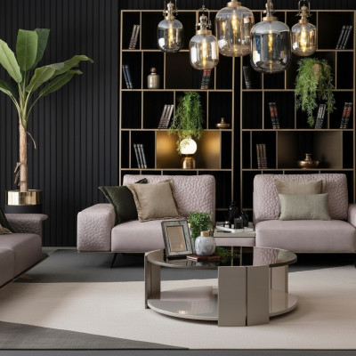 Stylish 3-seater sofa pink living room modern design sofas couches