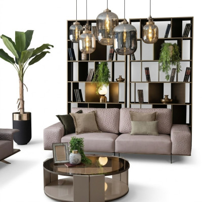 Three-seater couches, pink living room sofas, couch 256cm, big sofa XXL fabric