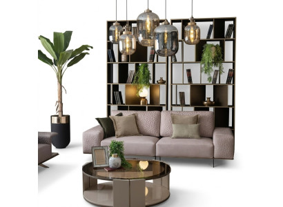 Three-seater couches, pink living room sofas, couch 256cm, big sofa XXL fabric