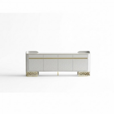 Sideboard Luxury Modern Design Living Room High-Quality Furniture Sideboard Mirror 2-piece Set