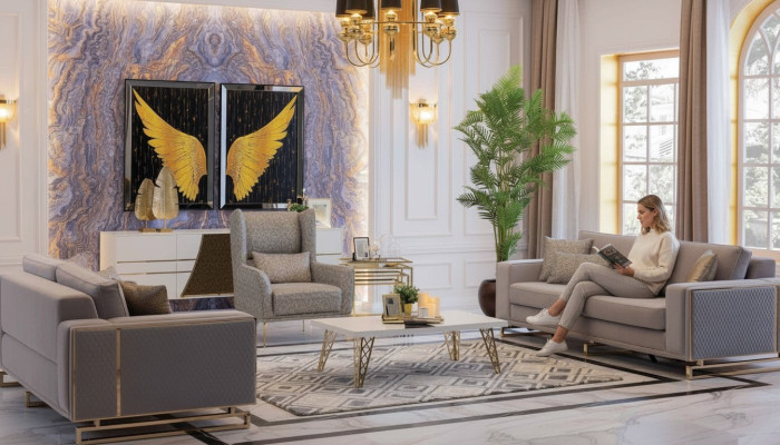 Modern sofa set 3+2+1 seater couches furniture luxury design sofa