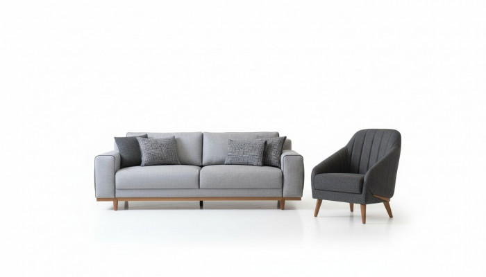 Sofa set Couch Upholstery Three-seater Couches 3+1 Sofa set Living room