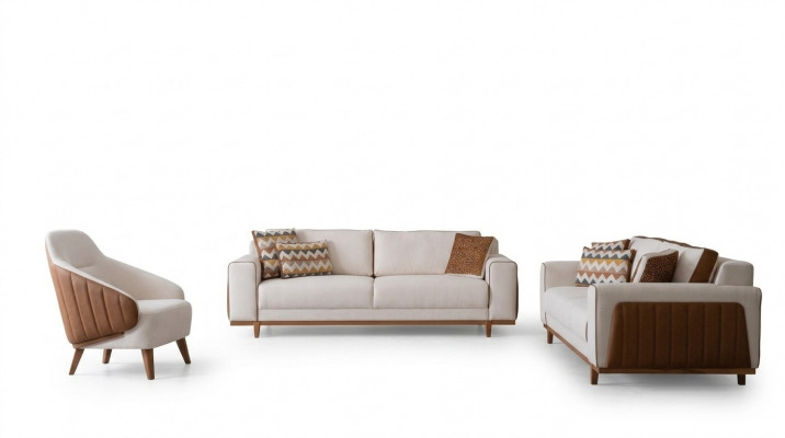Stylish Sofa Set 3+2+1 Seat Armchair High-Quality Furniture Luxury Design