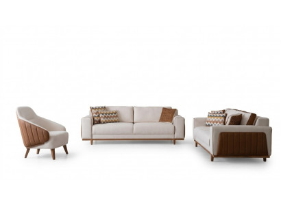 Stylish Sofa Set 3+2+1 Seat Armchair High-Quality Furniture Luxury Design