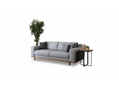 Big Sofa 242cm Couch Upholstery Furniture Sofas Fabric Couch Interior Textile