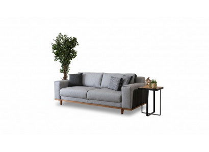 Big Sofa 242cm Couch Upholstery Furniture Sofas Fabric Couch Interior Textile
