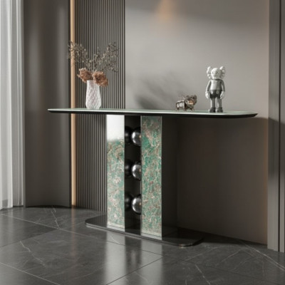 Modern luxury console table designer gray wood living room new furniture