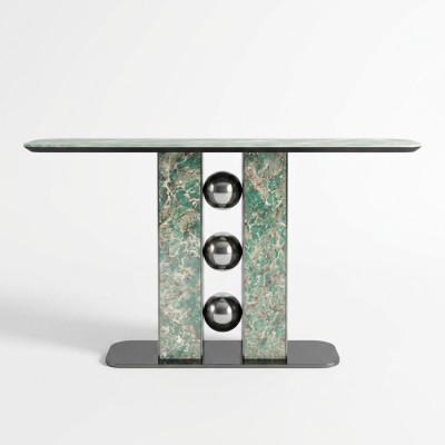 Modern luxury console table designer gray wood living room new furniture