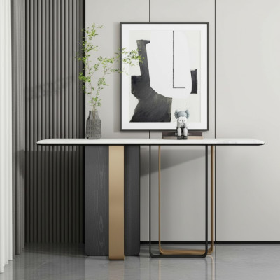 Designer wooden console table modern living room console