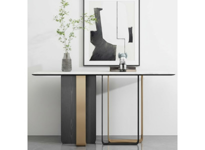 Designer wooden console table modern living room console