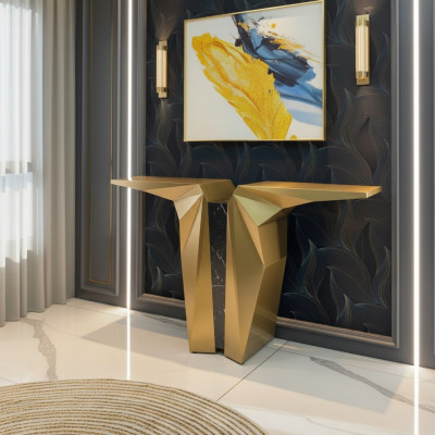 Wood Modern Furniture Console Table Gold Table Style Design Console New
